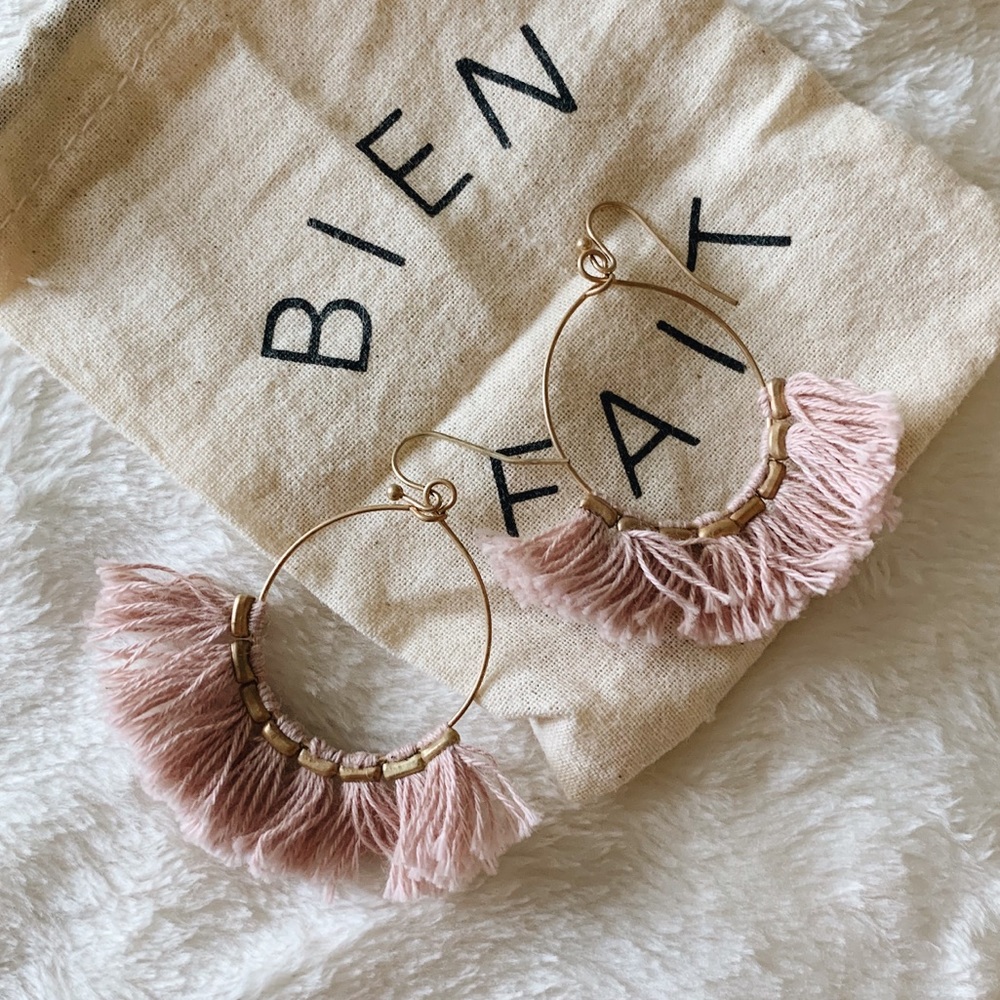 Madewell Fringe Hoop Earrings